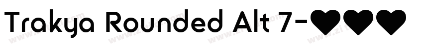 Trakya Rounded Alt 7字体转换
